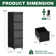4 Drawer Metal Locking Vertical File Cabinet on Wheels – Heavy-Duty Lockable Cabinet for Home & Office