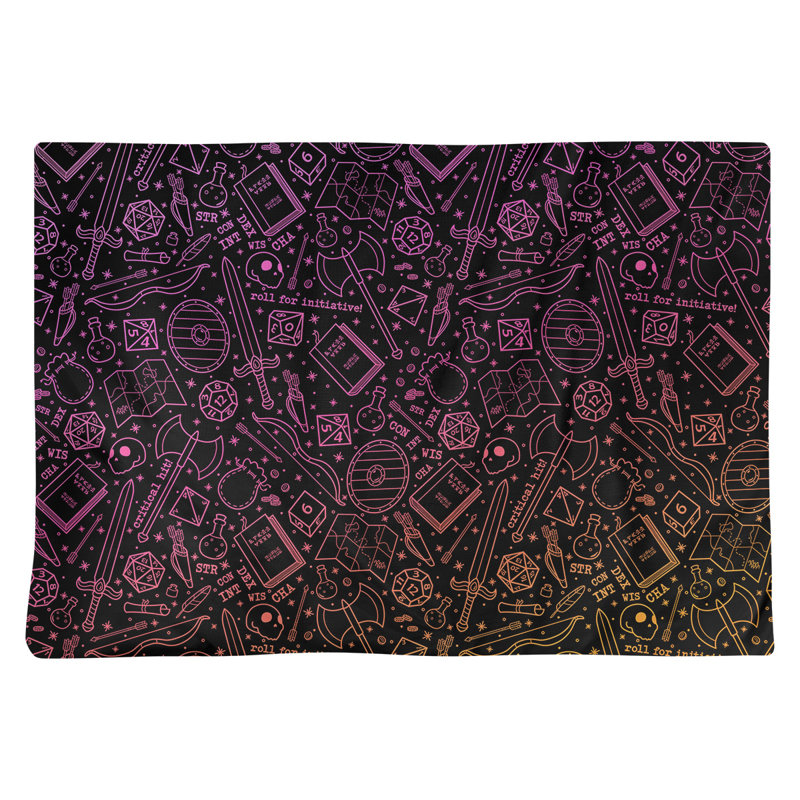Napperon en coton 18 po Classic RPG, Rose / dégradé orange