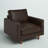 Rumsey 40.5" W Tufted Genuine Top Grain Leather Armchair-1074699606