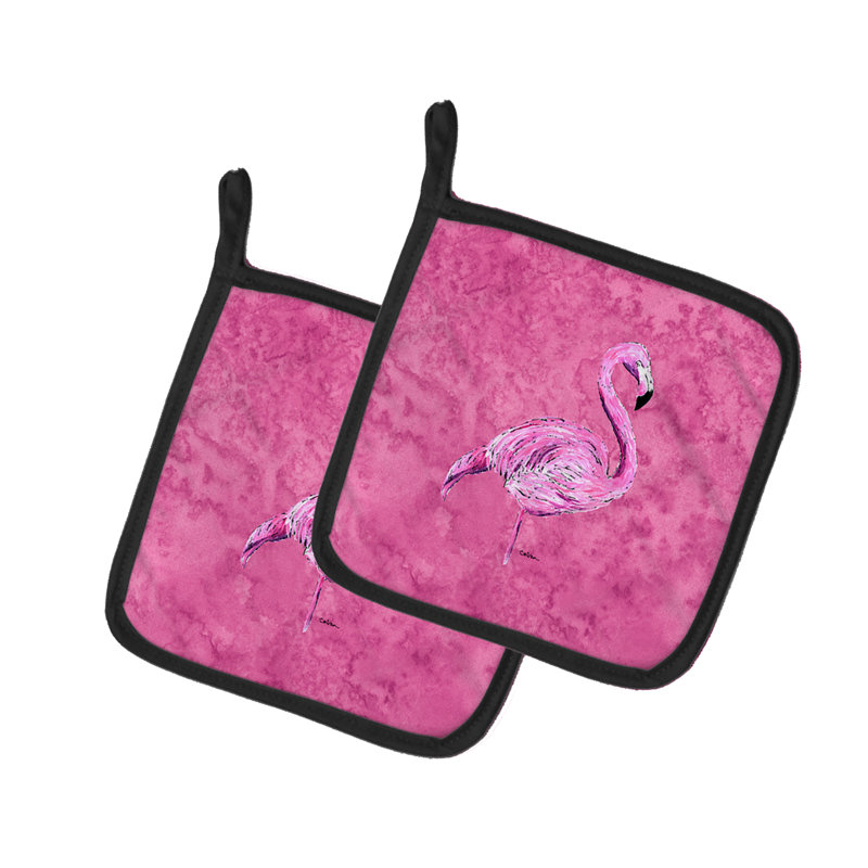 Cuisinier poignée east urban home flamant rose