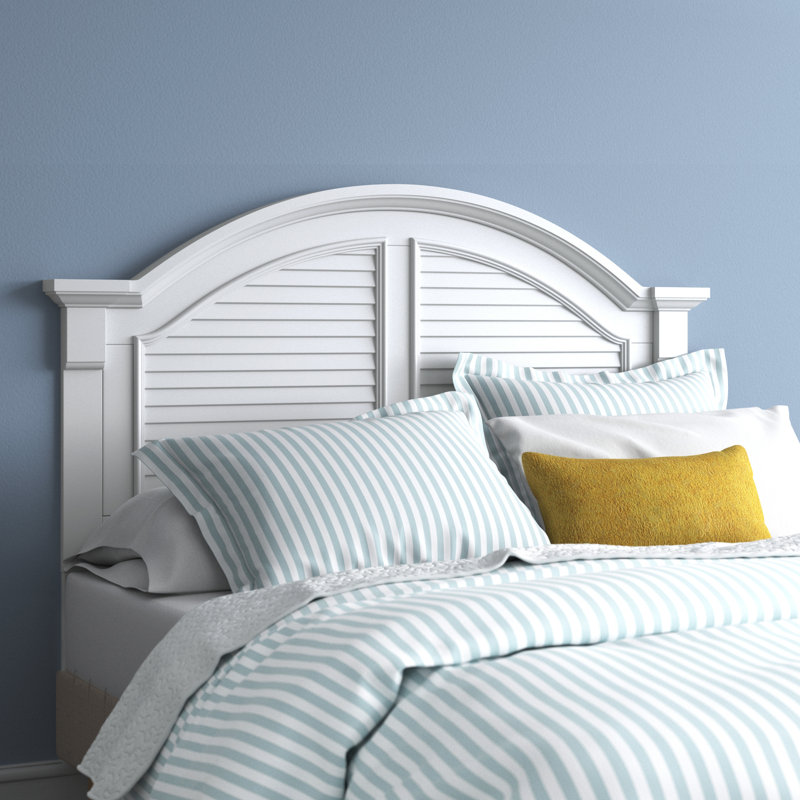 Alvy Panel Headboard, White, Queen