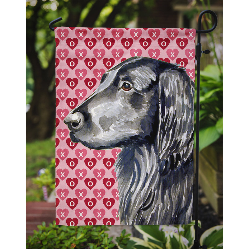Drapeau de jardin Varastad, Flat-coated retriever