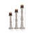Mango Wood Decorative White Candle Holder Set