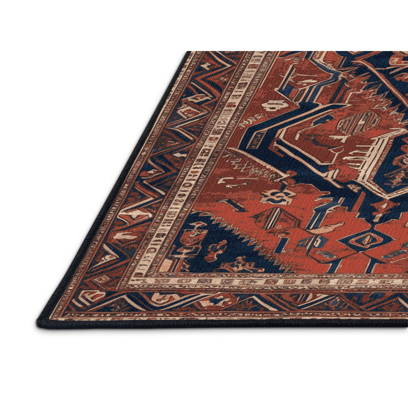 Tapis brun lavable à la machine, Rectangulaire 2 pi x 3 pi