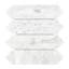 Carrara White Spire 11 in. x 12 in. Honed Marble Mosaic Floor and Wall Tile