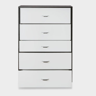 Commode à finition blanche et espresso Eloy
