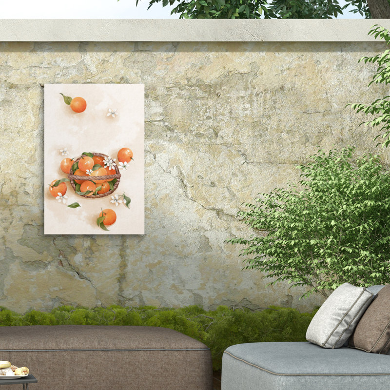 Xuan Thai  Juicy Orange Outdoor  Canvas, 12" H x 19" W