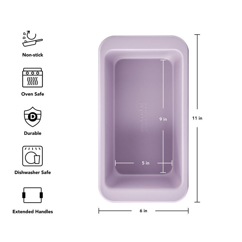 KitchenAid® 9X5in Nonstick Aluminized Steel Loaf Pan, Wildflower