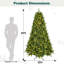 Arbre de Noël artificiel épinette pré-éclairé-1772441505