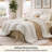 Bedsure Twin XL Comforter Set - Extra Long 5 Pieces White Twin XL Bedding Set for All Seasons, Boho Contrasting Design Bed in a Bag with Comforter, Sheets, Pillowcase & Sham-105522622-114314602