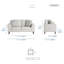 Ensemble de salon en chenille 3 pièces avec coussins réversibles avec housses amovibles et coussins assortis Mariah-2136516817