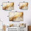 «Beige and Gold Marble Lightning I», ensemble d'art mural sur toile à formes abstraites-107747023-107747021