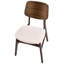 44cm H Fabric Upholstered Accent in White