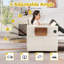 Canapé-lit convertible 4-en-1 pour adultes - Lit extra long escamotable de 90 po avec table à oreilles, chargement USB et rangement-426222439