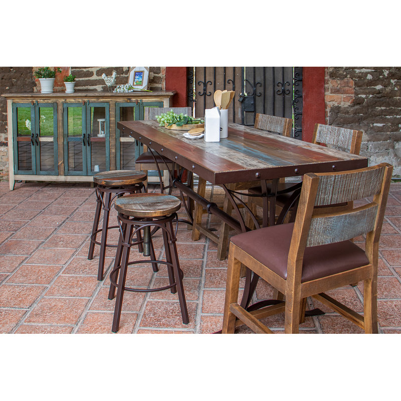 Buffet antique multicolore