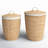 Seagrass Handmade Decorative and Functional Storage Basket with Liner and Matching Tops-2146496984