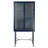 59.3 " W Steel China Cabinet-1353971945