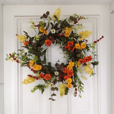 The Holiday Aisle® Faux Eucalyptus 24'' Wreath & Reviews | Wayfair