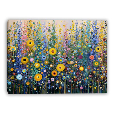 Golden Circle Garden Wrapped Canvas Wall Art
