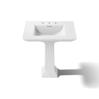 Memoirs Stately Pedestal Bathroom Sink with Faucet Holes