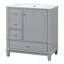 Meuble-lavabo avec lavabo, tablette de porte et trois tiroirs-370222667