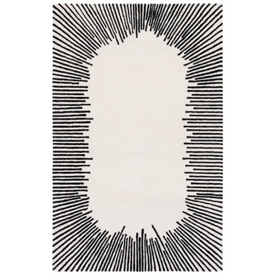 Tapis ivoire / noir Anaee Fifth Avenue 129