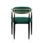 5 pièces: table rectangulaire en pierre frittée blanche et chaises rembourrées, style ultramoderne avec chaise pour-561175009