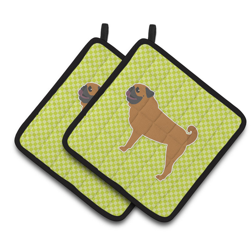 East Urban Home Polyester Potholder, Green