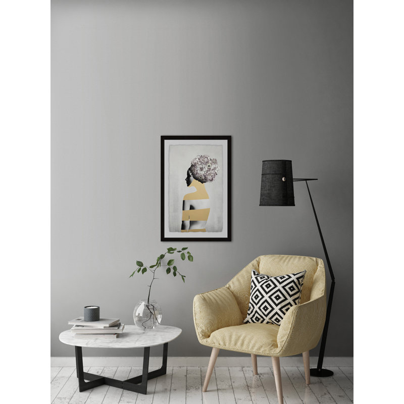 « nue fleur », impression encadrée, H 12 po x l 8 po x P 1,5 po