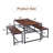Picnic Table And Bench Set With 2" Umbrella Hole And Storage Rack, For Indoor And Outdoor Use