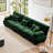3-Seater Sectional Sofa Modular Deep Seat Sofa Couch , Chenille Sofa Soft Comfy Upholstered Furniture For Living Room, Apartment, Studio, Office,Chenille,Green-1121770440