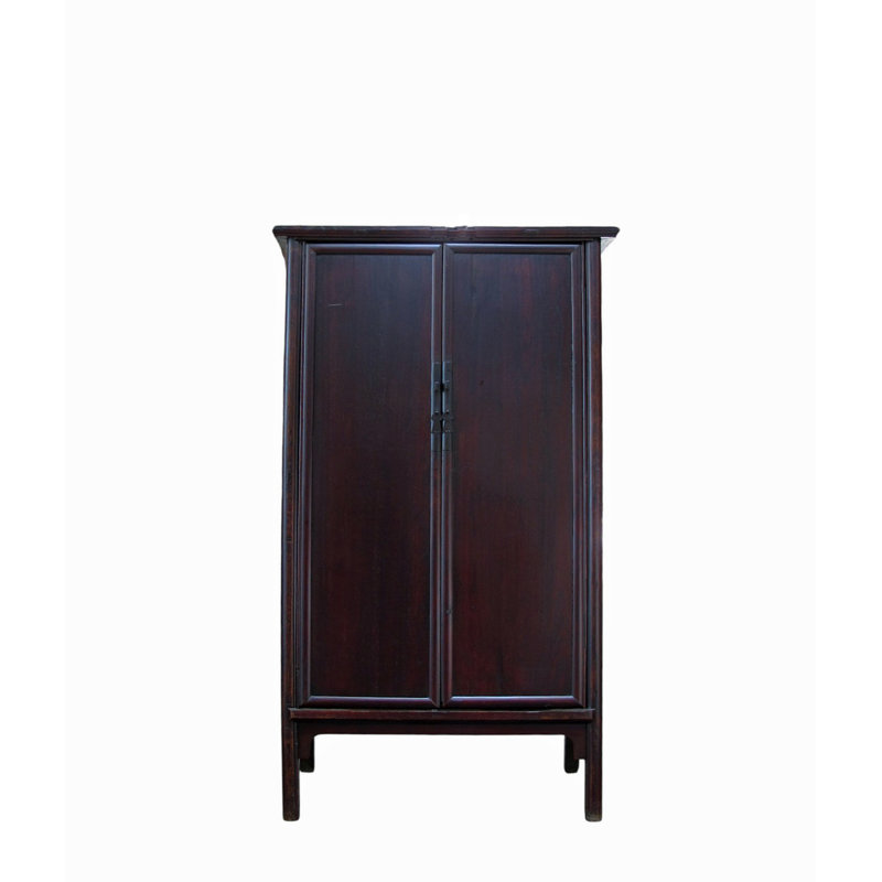 19th Century Chinese Elm Wardrobe Armoire