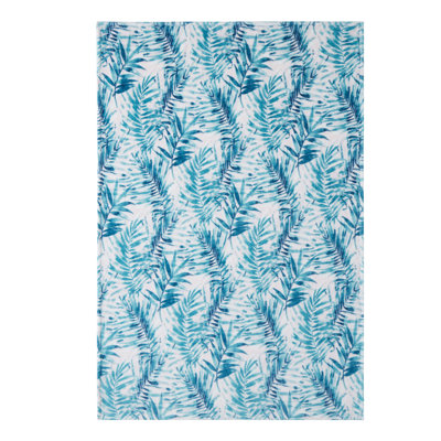 Keanu Tropical Leaf Plush Throw, 50" x 70"