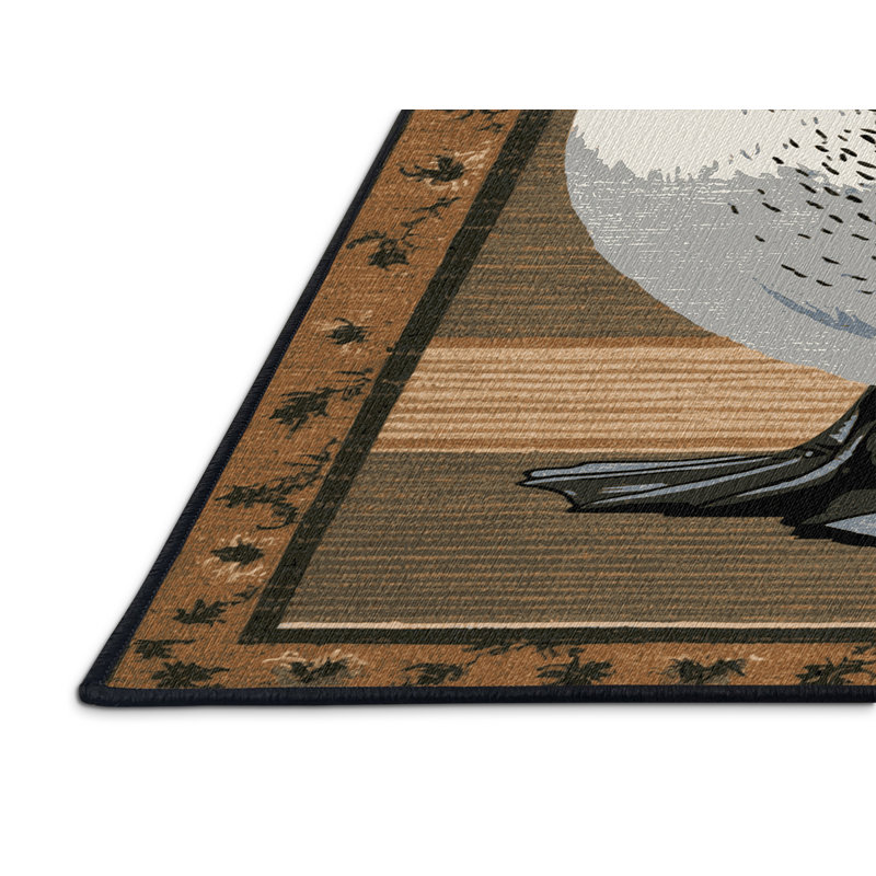 Washable Mallard Birds Area Rug, Rectangle 2' x 3'