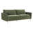 Jay Contemporary 83" Upholstered Sofa with Metal Legs