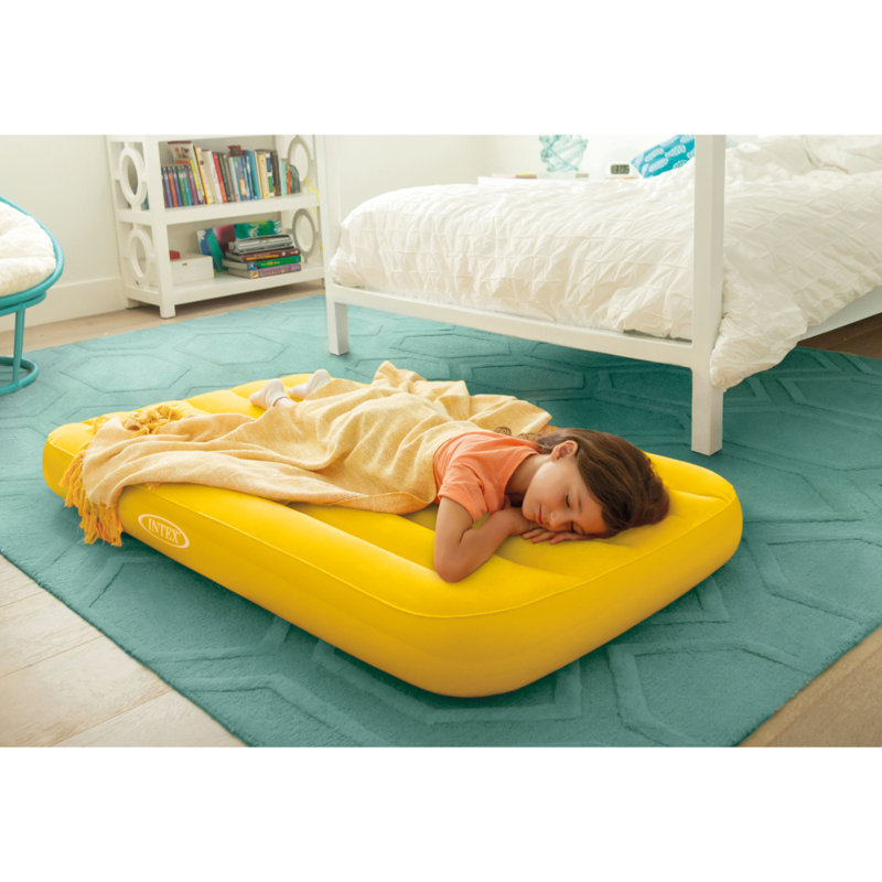 Cozy Kid Dual Air Mattresses with Fiber Tech, Ages: 3-10, Orange or Yello