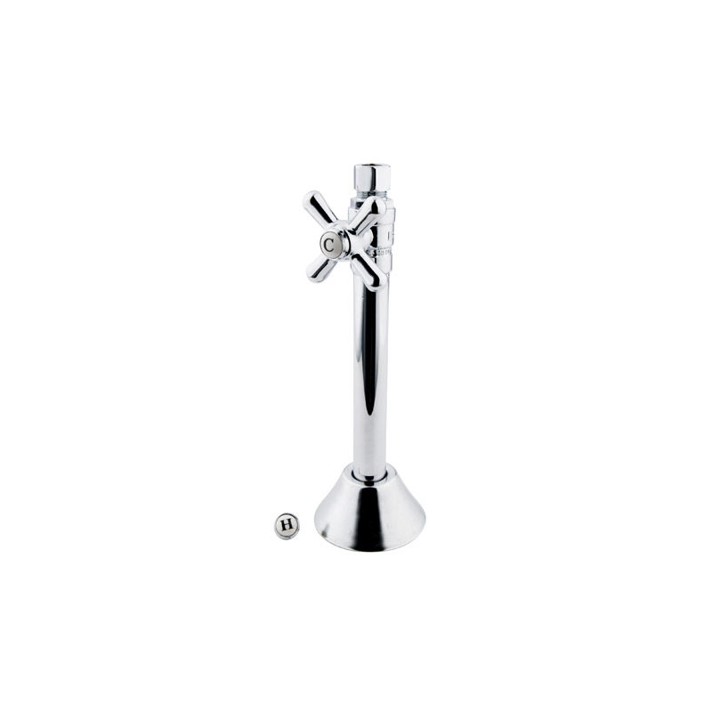 Made to Match Straight Stop Valve, Polished Chrome