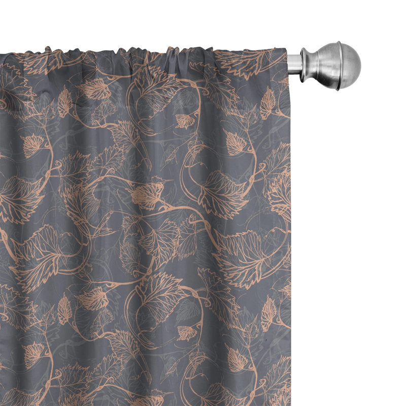 Panneau coulissant semi-diaphane avec passe-tringle Vine, 28 po x 95 po