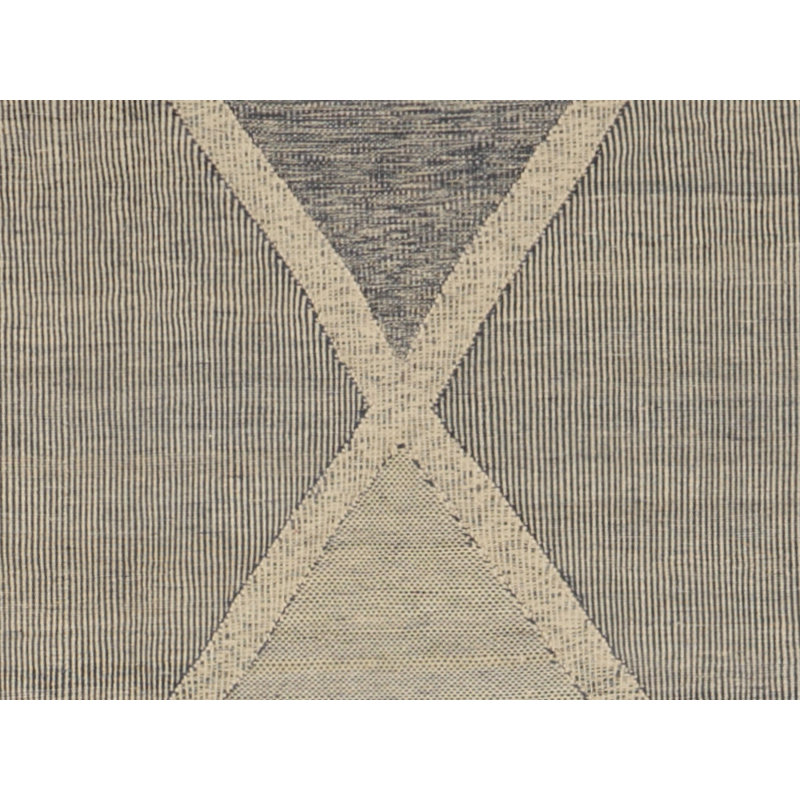 Moroccan Geometric Area Rug in Blue/White