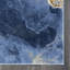 Tapis abstrait en polypropylène bleu / or Jasperd-2057585536