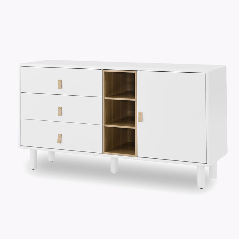 Commode décorative Asana, Blanc