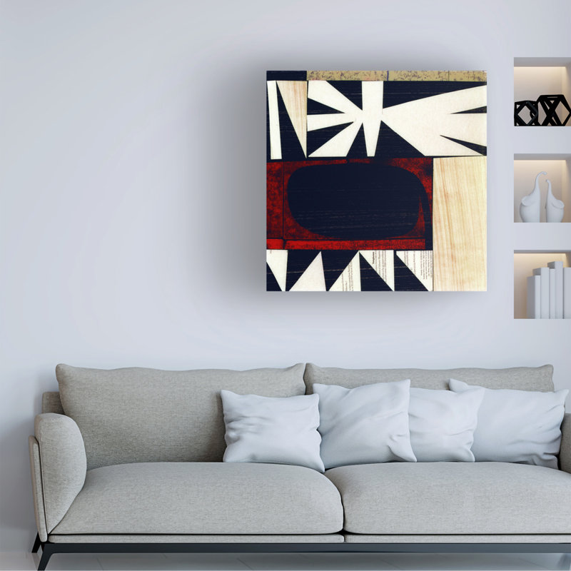 Art mural sur toile tendue - Rex Ray «Scatter», art mural pour salon, chambre à coucher ou bureau - 18 x 18