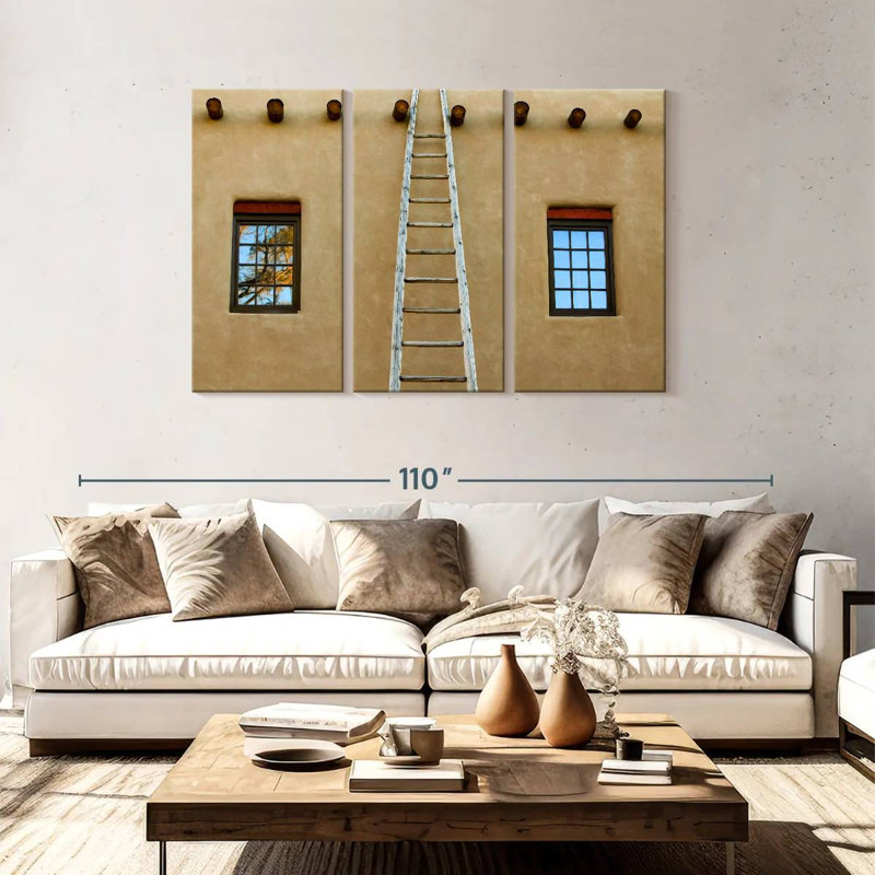 Escalier Adobe, H 48 po x l 74 po