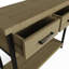 San Diego 2 Drawer Console Hall Table. Solid Wood and Metal Frame