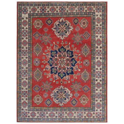One-of-a-Kind Rectangle 8' X 10'9" Wool Area Rug in Blue/Red/Gray