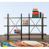 Étagère à livres en acier H 43 po x l 70 po