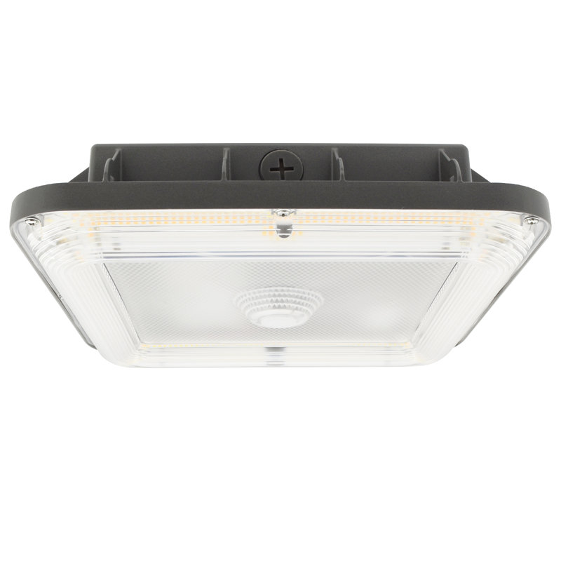 Luminaire de garage à DEL Luxrite Slim, 3CCT, sélectionnable 30/40 / 50W, jusqu'à 6000LM, faisceau 155 °, étanche IP65, 120-277V, à intensité variable, homologué UL, DLC