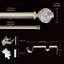 Jalysia Adjustable 1.125" Double Curtain Rod-905507062-905893713