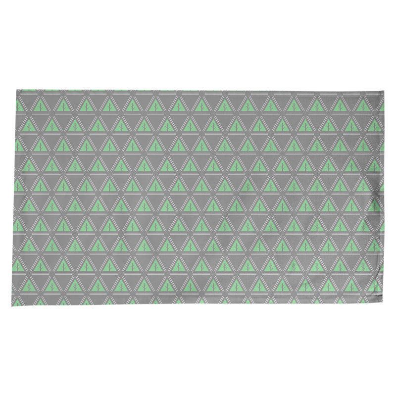 Nappe d’arbre minimaliste classique Barbra, Vert / Gris
