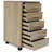 vidaXL Drawer Cabinet Engineered wood, Aluminum Medium-693956747